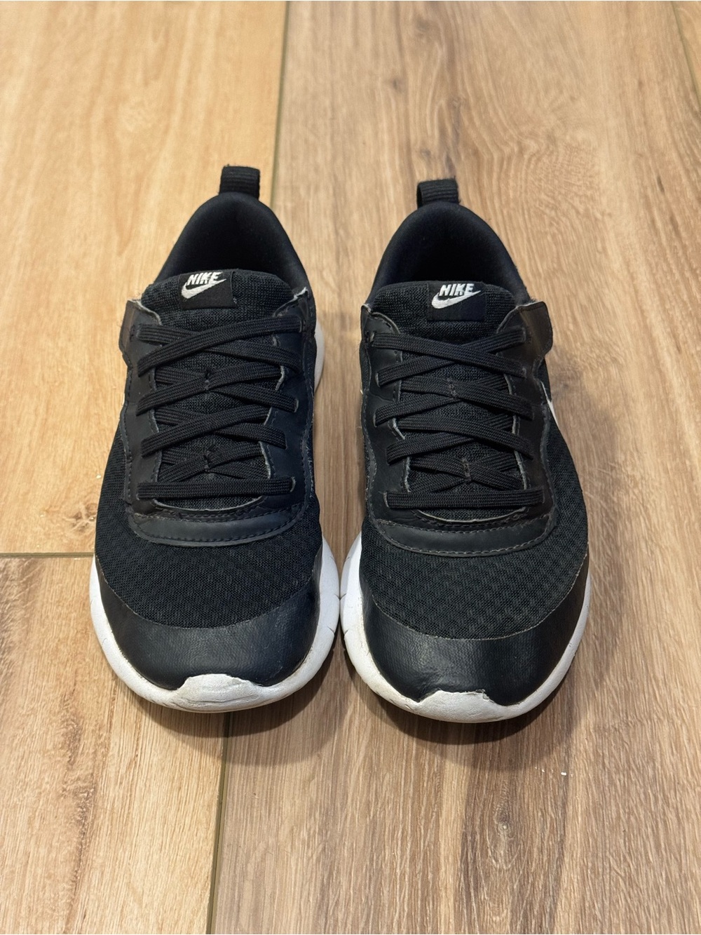 Nike Black and White Kids Athletic Sneakers